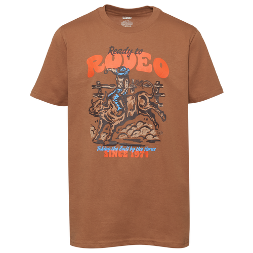 Lckr Boys   Not My First Rodeo T-shirt In Brown