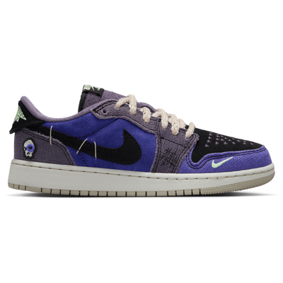 Jordan Grade School Retro 1 Low - REGENCY PURPLE/VAPOR GREEN/BLACK