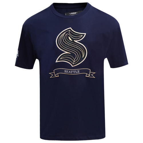 

Pro Standard Mens Pro Standard Kraken Pro Prep Drop Shoulder T-Shirt - Mens Navy/Navy Size L