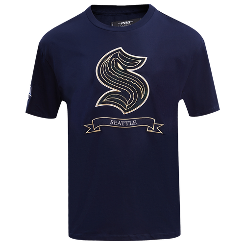 

Pro Standard Mens Pro Standard Kraken Pro Prep Drop Shoulder T-Shirt - Mens Navy/Navy Size M