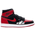 Jordan Retro 1 High OG  - Men's White/Black/Red