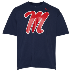 Men's - Nike Ole Miss Primary Short-Sleeve T-Shirt - Navy