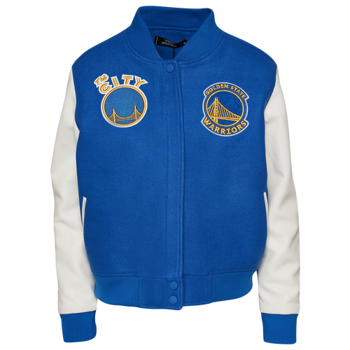 

Pro Standard Womens Pro Standard Warriors NBA Wool Varsity Jacket - Womens Royal Blue/Yellow Size S