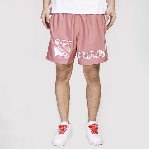 Pro Standard Mens New York Rangers  Rangers Clay Woven Shorts In Pink