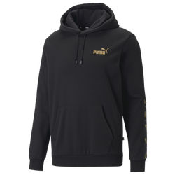 Men's - PUMA Essential Tape Hoodie - Black/Black