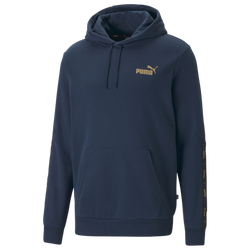Men's - PUMA Essential Tape Hoodie - Blue/Blue