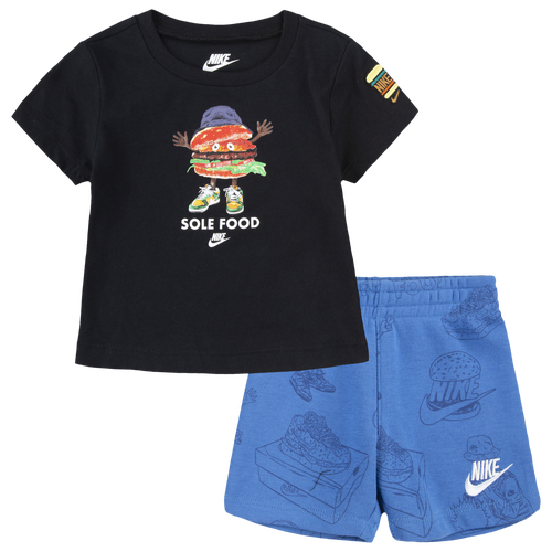 

Boys Infant Nike Nike Sole Food Shorts Set - Boys' Infant Blue/Black Size 12MO