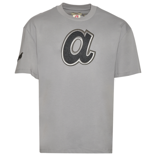Pro Standard Men's Atlanta Braves Drip Logo Short Sleeve Tee
