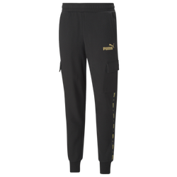 Men's - PUMA Essential Tape Cargo Pants - Black/Black