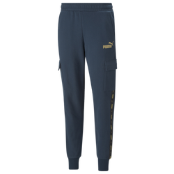 Men's - PUMA Essential Tape Cargo Pants - Blue/Blue