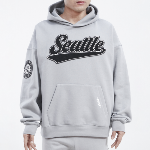 

Pro Standard Mens Seattle Mariners Pro Standard Mariners Drop Shoulder Fleece PO Hoodie - Mens Gray Size XL