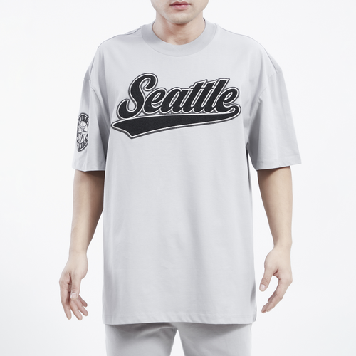 

Pro Standard Mens Seattle Mariners Pro Standard Mariners Drop Shoulder T-Shirt - Mens Gray Size M