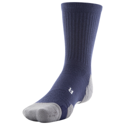 Men's - Under Armour Team Team Crew Socks - Midnight Navy/Graphite/White