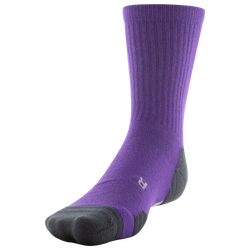 Men's - Under Armour Team Team Crew Socks - Purple/Black/White