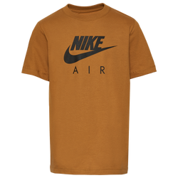 Boys' Grade School - Nike Air T-Shirt - Wheat/Black
