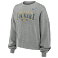 Nike Phoenix OS Fleece Crew - Nike Heather Gray/Yellow