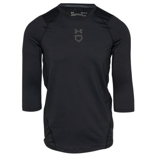 

Under Armour Mens Under Armour Isochill 3/4 Shirt - Mens Black/Black/Gray Size L