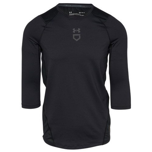 

Under Armour Mens Under Armour Isochill 3/4 Shirt - Mens Black/Black/Gray Size S