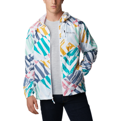 Men's - Columbia Flash Forward Print Jacket - White/Multicolor