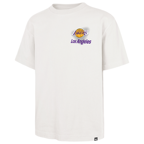 47 Brand Mens Los Angeles Lakers Lakers All Fire Foundation T-Shirt - - Sandstone