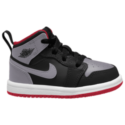 Boys' Toddler - Jordan AJ 1 Mid  - Cement Grey/Fire Red/Black