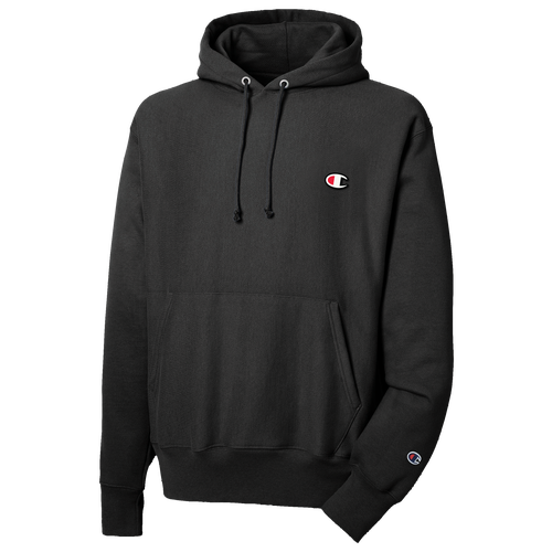 

Champion Mens Champion Reverse Weave Left Chest C Pullover Hoodie - Mens Black/Black Size L