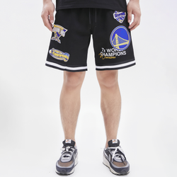 Men's - Pro Standard Warriors Champ Shorts - Black/Black