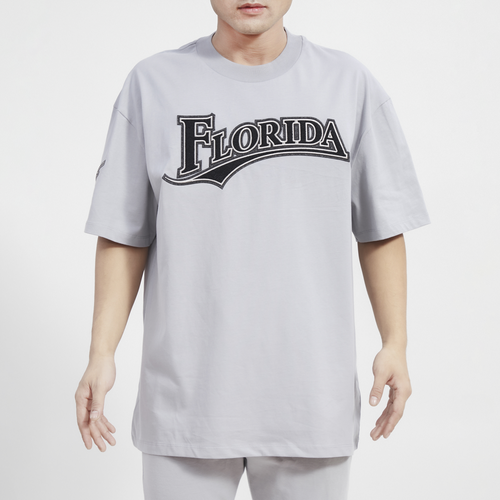 

Pro Standard Mens Miami Marlins Pro Standard Marlins Drop Shoulder T-Shirt - Mens Gray Size L