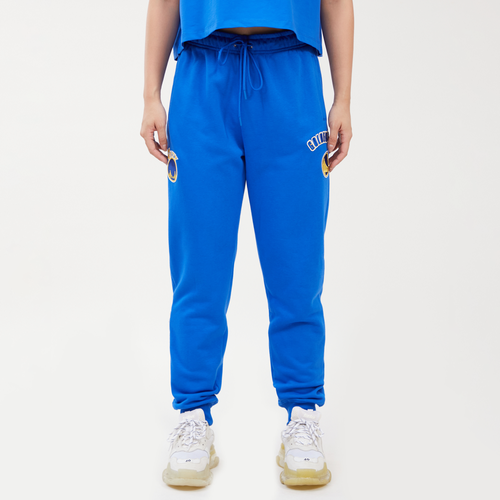 

Pro Standard Womens Pro Standard Nets NBA Classic Fleece Sweatpants - Womens Royal Blue/Yellow Size XS