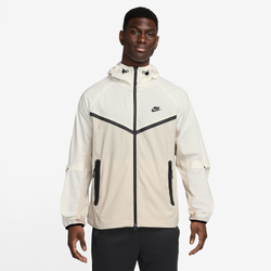 Men's - Nike Tech Woven WR Full-Zip Jacket  - Light Orewood Brown/Light Orewood Brown/Black