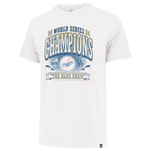 MENS - 47 Brand Dodgers World Series Champs Franklin T-Shirt - White Wash/Multi