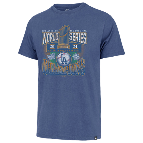 MENS - 47 Brand Dodgers World Series Champs Franklin T-Shirt - Cadet Blue/Multi