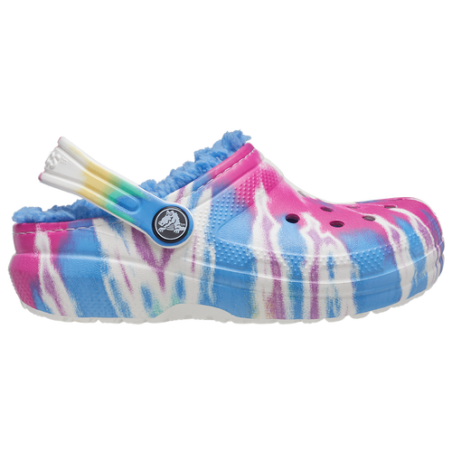 

Girls Crocs Crocs Classic Lined Clogs - Girls' Grade School Shoe Blue/Multi Size 06.0