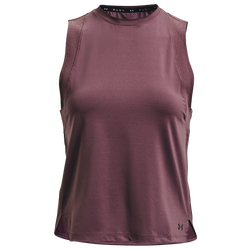 Women's - Under Armour Rush Mesh Tank - Purple/Iridescent