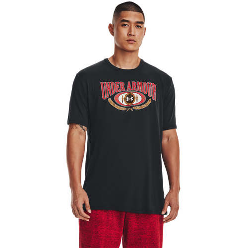 Under Armour Mens  Collegiate T-shirt In Black/black