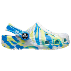 Boys' Toddler - Crocs Classic Marbled Clogs - White/Blue/Multi
