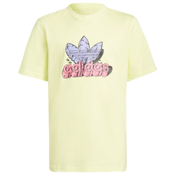 Boys' Grade School - adidas Dino T-Shirt - Pulse Yellow/Purple