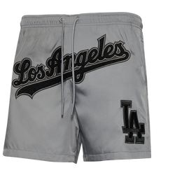Men's - Pro Standard Dodgers Woven Shorts - Grey