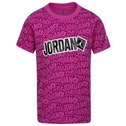 Girls' Grade School - Jordan Sticker T-Shirt - Pink