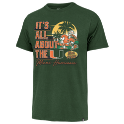 Men's - 47 Brand NCAA Univ Of Miami Regional Franklin T-Shirt - Elm Green