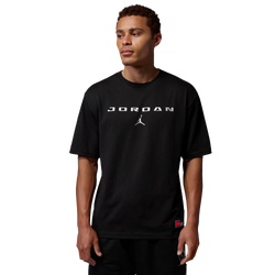 Men's - Jordan Brooklyn LBR Graphic Short Sleeve Crew  - Black/Black