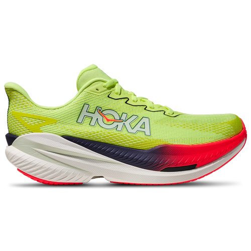 Mens HOKA Mach X 3 - Running Shoes - Squid Ink / White / Neon Yuzu Size 9.0