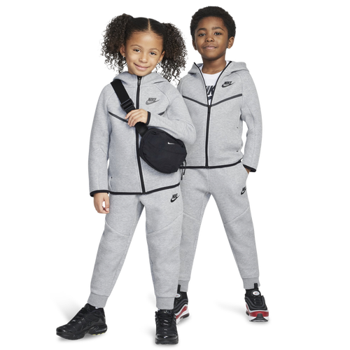 Nike Boys Preschool   Tech Fleece Full-zip Set In Gray