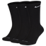 Nike 3 Pack Dri-FIT Plus Crew Socks - Men's Black/White
