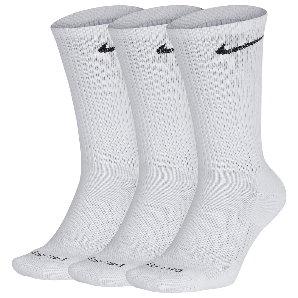Representative product-family photo: Nike 3 Pack Dri-FIT Plus Crew Socks. Pictured option and availability are unverified.