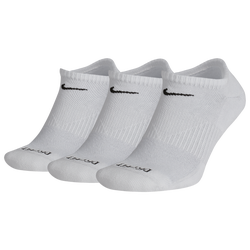 Mens - Nike 3 Pack Dri-FIT Plus No Show Socks - White/Black