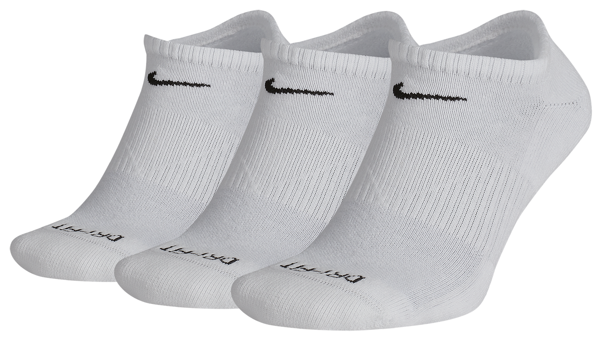 Nike 3 Pack Dri-FIT Plus No Show Socks - Men's
