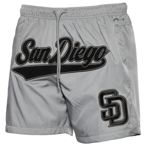 

Pro Standard Mens San Diego Padres Pro Standard Padres Woven Shorts - Mens Gray Size S