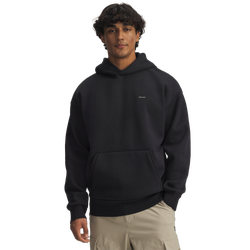 Men's - Under Armour Icon Heavy Rib Hoodie - Black/White