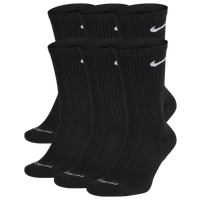 NIKE SOCKS 3 PAIRS BLACK WHITE CREW ANKLE MENS WOMENS